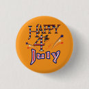 Recherche de juillet quatre badges Patriotique