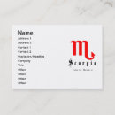 Recherche de scorpions cartes visite Horoscope