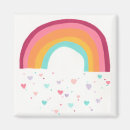 Recherche de coeur heureux magnets Arc en ciel