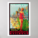 Recherche de chemin de fer vintage posters Ville atlantique