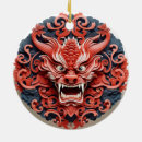 Recherche de diable ornements Rouge