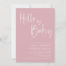 Recherche de baby shower fille invitations Minimaliste