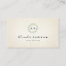 Recherche de de vintage cartes visite Monogramme