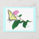 Recherche de papillon à queue jaune cartes postales Insecte