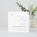 Recherche de croix moderne invitations Feuille d'or