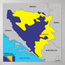 Recherche de la bosnie posters Drapeau