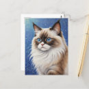 Zoek naar kattenkunst briefkaarten Kattenafbeelding