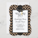 Recherche de black gold graduation invitations Parti