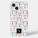 Recherche de oiseau de flamant iphone coques Motif