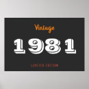 Recherche de fait en 1981 posters Vintage