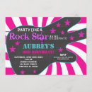 Recherche de guitare rose invitations Rock and roll