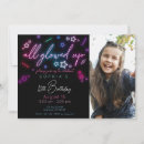 Zoek naar gloed uitnodigingen Verjaardagsuitnodiging