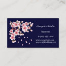 Recherche de fleurs de cerisiers cartes visite Fleuriste