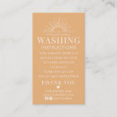 Recherche de lavage cartes visite Instructions de soins