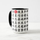 Recherche de symboles de kanji tasses Calligraphie
