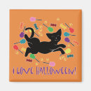 Recherche de de chat noir refrigérateur magnets Halloween