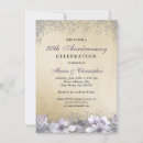 Recherche de 50 ans de mariage anniversaire invitations Paillettes