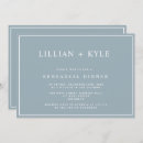 Recherche de dusty blue invitations Typographie