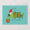 Recherche de poissons de bande dessinée cartes postales Mignon