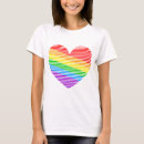 Recherche de coeur de rayure tshirts Rétro