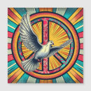 Recherche de peace sign magnets Rouge