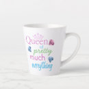 Recherche de reines tasses Typographie