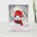 Recherche de lapin neige vœux cartes Amusant