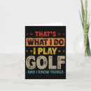 Recherche de vêtements vœux cartes Golfeur