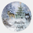 Recherche de loup de neige autocollants Nature
