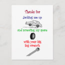 Zoek naar moersleutel briefkaarten Grappig