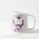 Recherche de lilas floral tasses Vintage