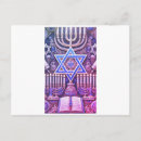 Recherche de rabbin juif cartes postales Menorah