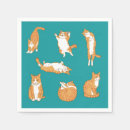 Zoek naar grappige met katten servetten Oranje