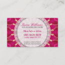 Recherche de étoile rose cartes visite Motif