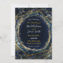 Recherche de or bleu mariage invitations Étoiles