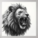 Recherche de visage lion posters Gros chat