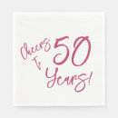 Zoek naar 50ste huwelijksverjaardag servetten 50e