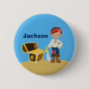 Recherche de trésor de pirate badges Coffre au trésor