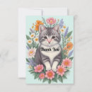 Recherche de chat gris et blanc vœux cartes Animal