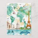 Recherche de voyage dans le monde cartes postales Aventure