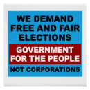 Zoek naar eerlijkheid posters Verkiezingen