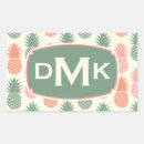 Recherche de motif ananas autocollants Monogramme
