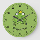 Recherche de grenouille mignonne horloges Vert
