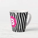Recherche de monogramme zèbre tasses Rayures de zèbre