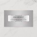 Recherche de entrepreneur de bâtiment cartes visite Métal