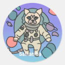 Zoek naar kat ruimte stickers Schattig