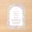 Recherche de de blanc de bébé baptême invitations Catholique