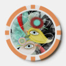 Recherche de oiseau jetons poker Illustration