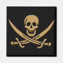 Recherche de drapeaux croisés magnets Pirates