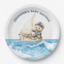 Recherche de bleu marine assiettes en papier Bleu et blanc